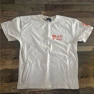 RAD Off White and Orange Graphic Tee